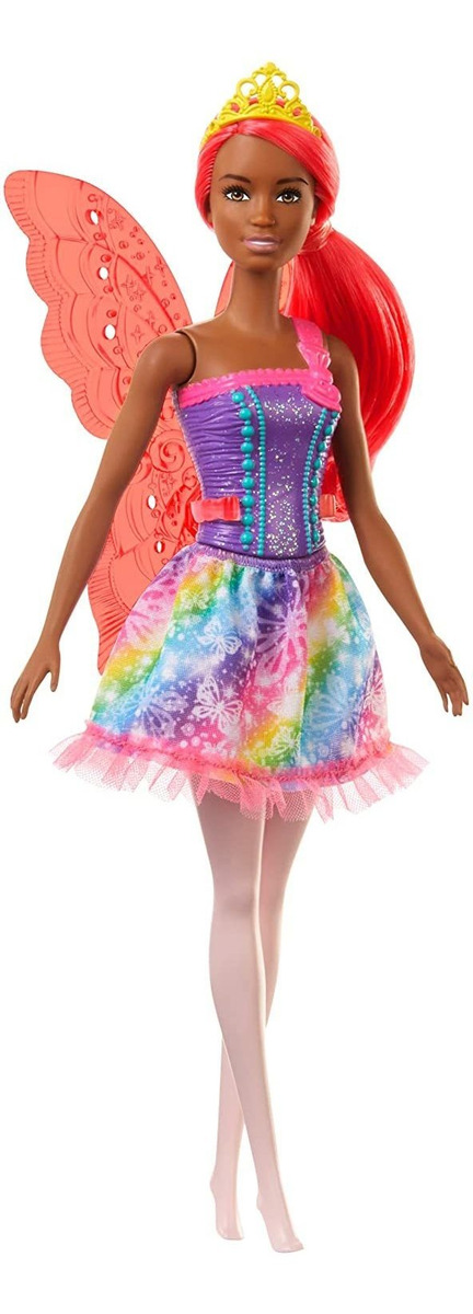 Boneca Fada Barbie Dreamtopia Cabelo Rosa De 12 Polegadas