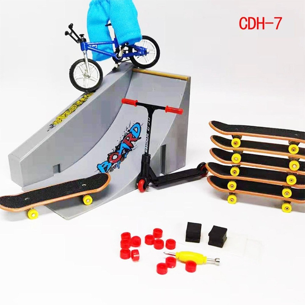 Brinquedo Infantil Mini Scooter Ramps Fingerboard Bike Cdh-7 - Imagem 3