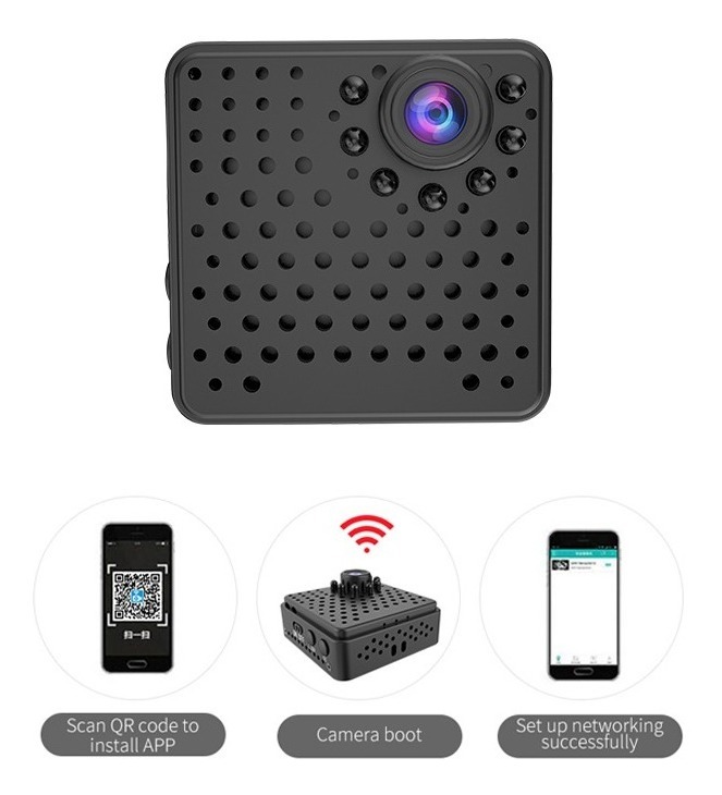 Mini Câmera Espiã 1080p Sensor De Visão Noturna Hd - Imagem 3