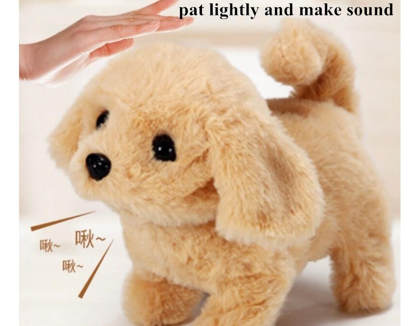 Filhote De Cachorro Realista Cão De Brinquedo Elétrico De Pe - Imagem 4