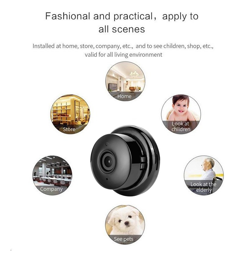 Mini Câmera Espiã Com Infravermelho Wifi Visão Noturna+ca - Imagem 9