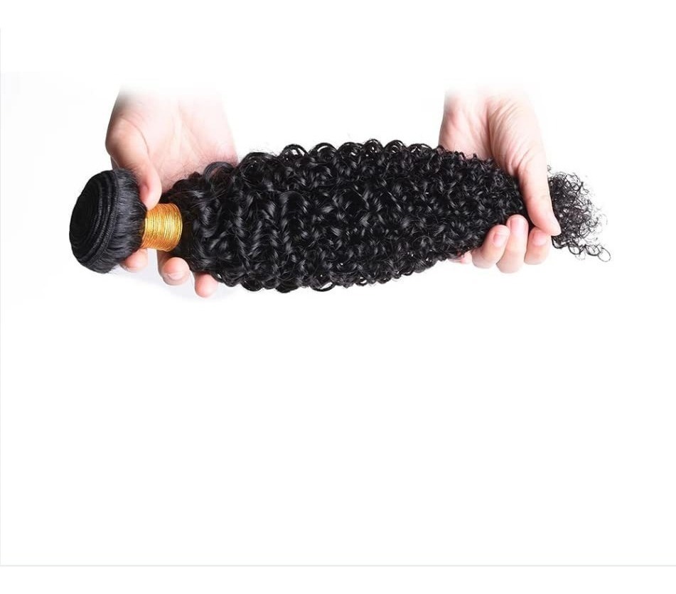 Peruca Cabelo Humano Virgem Longo Encaracolado 50cm 95g - Imagem 3