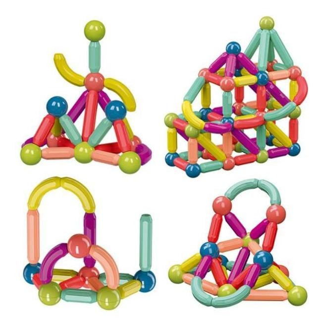 20pcs Big Size Magnetic Stick Building Blocks Ímãs Para Cria - Imagem 9