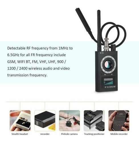 Detector Gps Detector De Sinal Rf Localizador De Câmera - Imagem 3