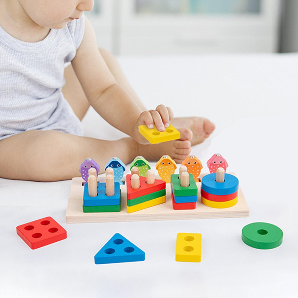 Conjunto De De Pesca Montessoriana Educativo Compatível Com - Imagem 7