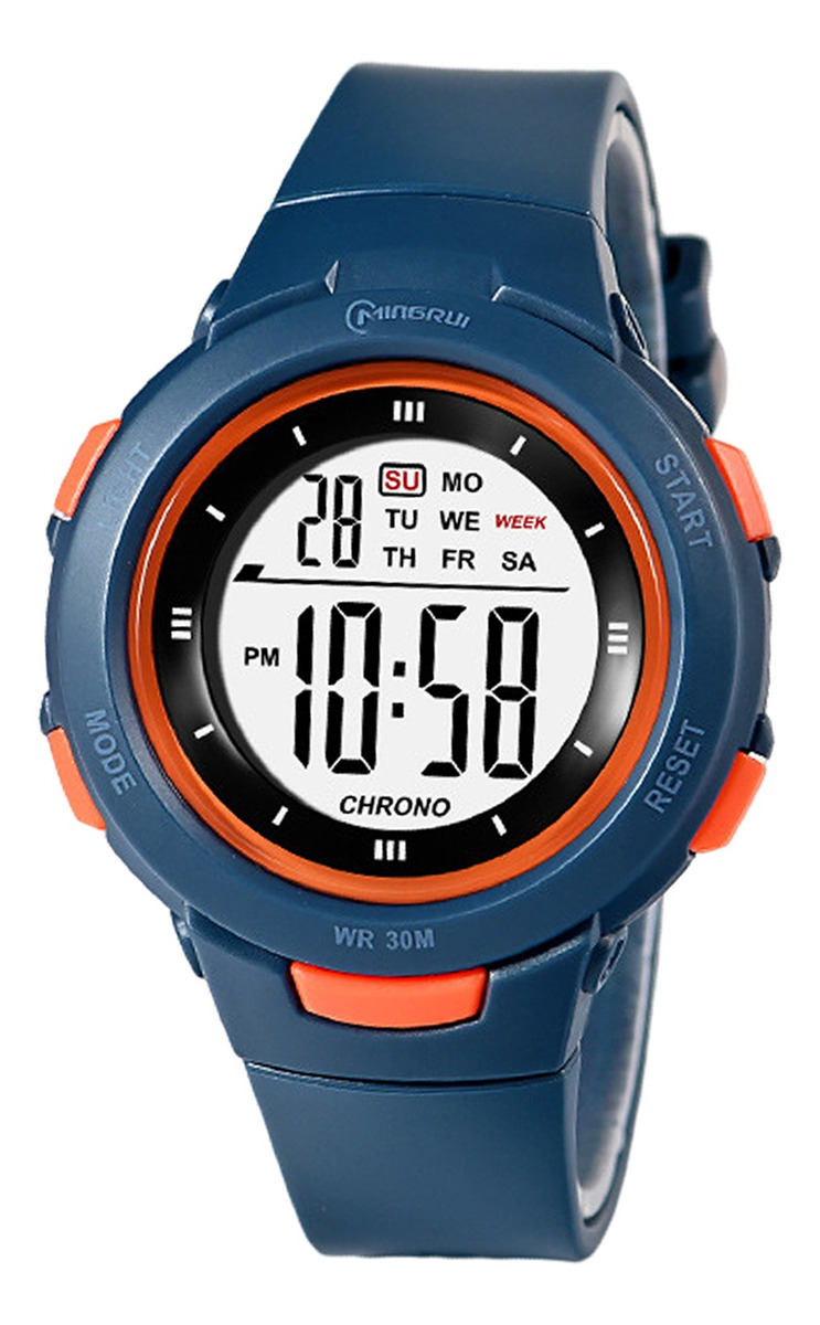 Meninos Girls Digital Watch Electro Impermeável Ao Ar Livre - Imagem 2