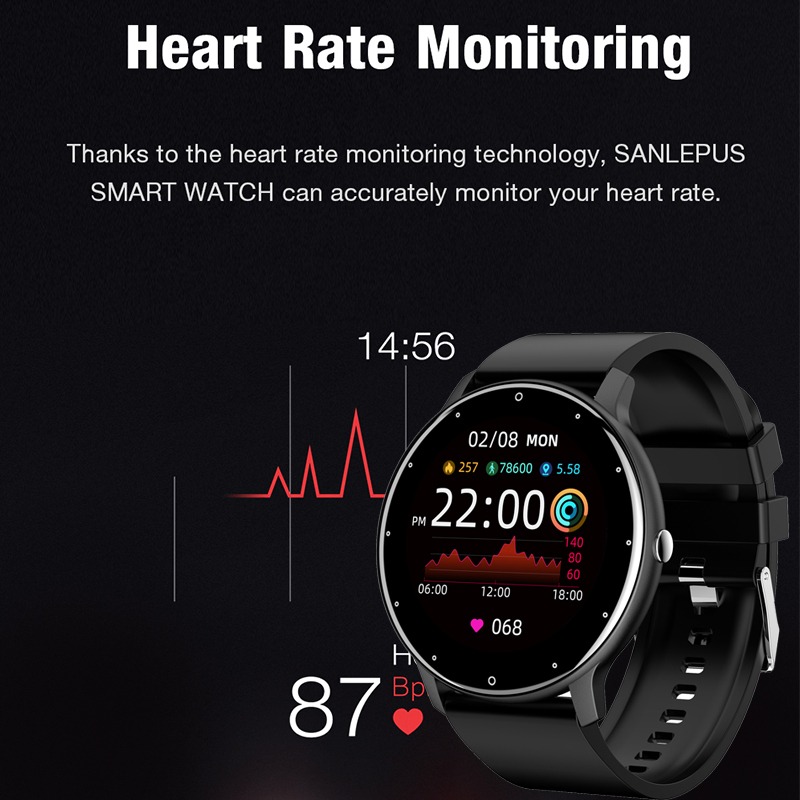 Smartwatch Esportivo Com Tela Sensível Ao Toque Completa - Imagem 6