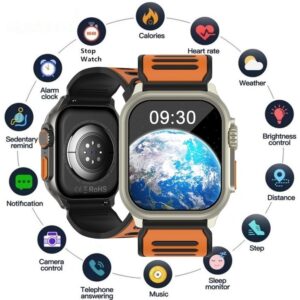 1.96 Smartwatch Bluetooth Call Watch Sports Waterpr