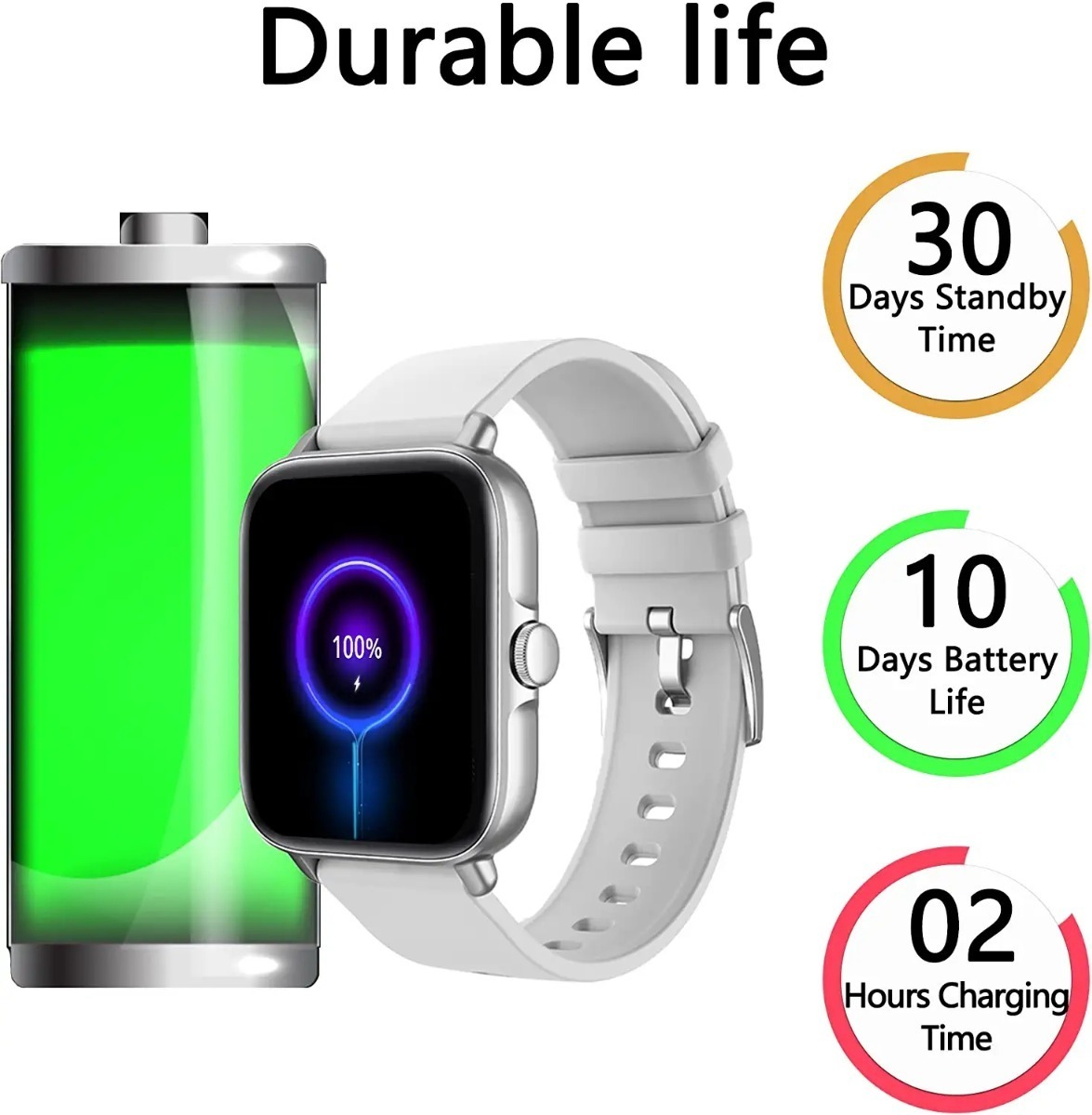 Smartwatch Para Mulheres E Homens (atender/fazer Ch - Imagem 15