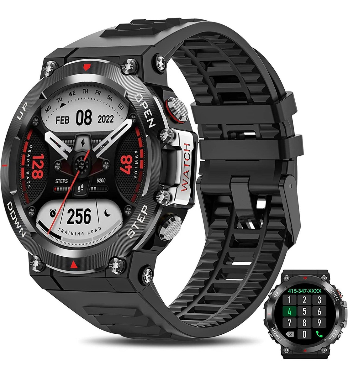 Smartwatch Para Homens, Rastreador De Fitness, Faça