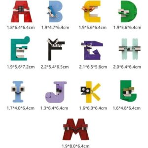 Conjunto De Blocos De Construção Alphabet Lore, A-m/n-z, Abc