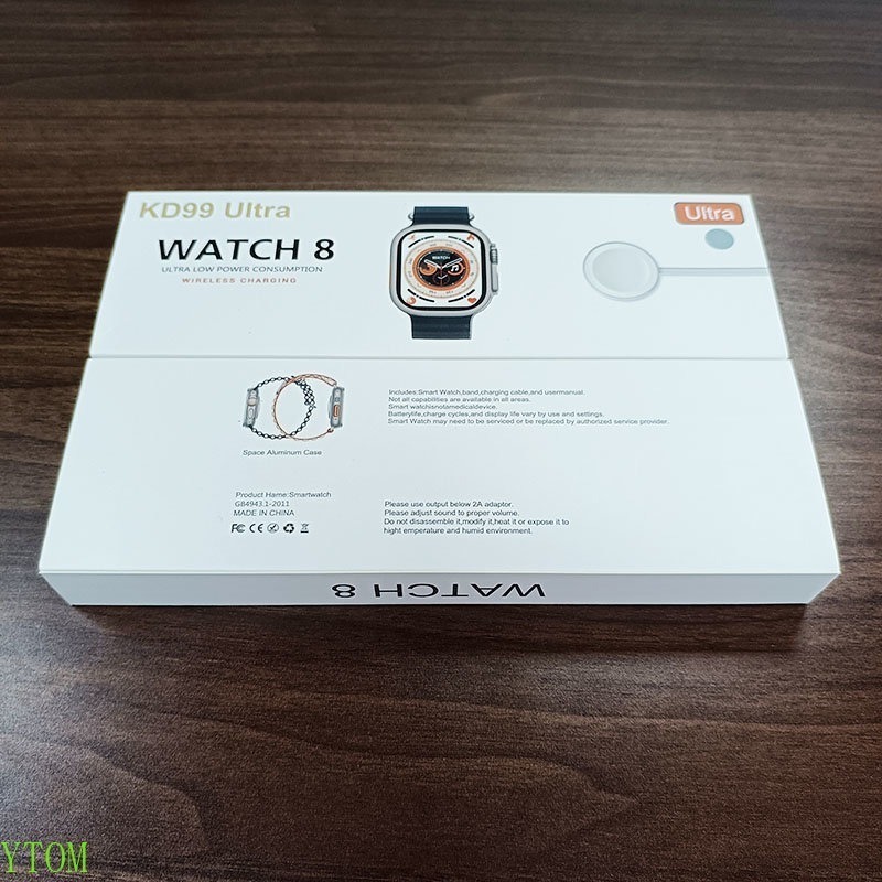 2 Peças De Relógio Kd99 Ultra Smart Série 8 Smartwatch Bt Ca - Imagem 9