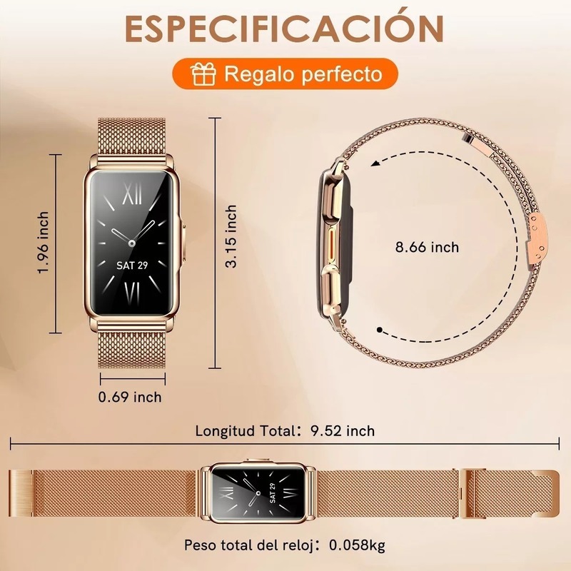Relógio Smartwatch Smart Band Bluetooth Inteligente Feminino - Imagem 8