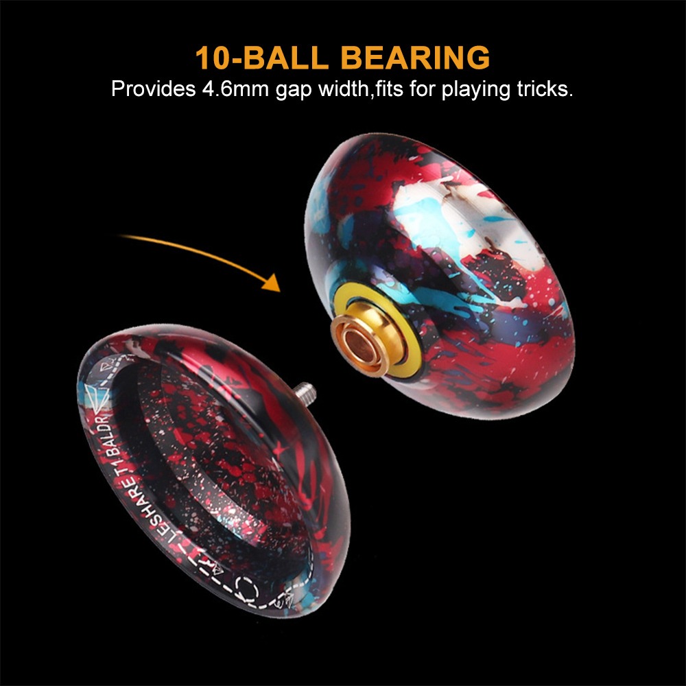 Yoyo Ball Yo Alloy Profissional Yo Yo, Iniciantes E Jogadore - Imagem 4