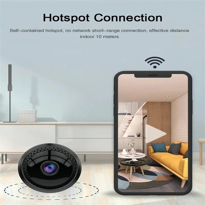 W12 Mini Wifi Câmera 1080p Pequeno Sem Fio Ip Câmera - Imagem 6