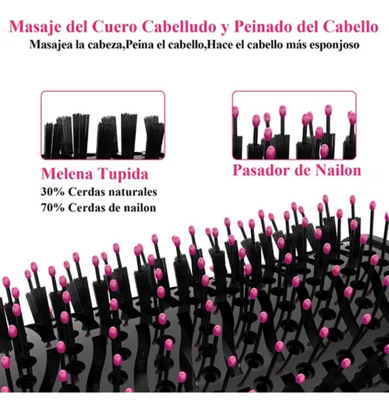 Escova Secadora E Modeladora Cerâmica Soft Escova Alisadora - Imagem 4