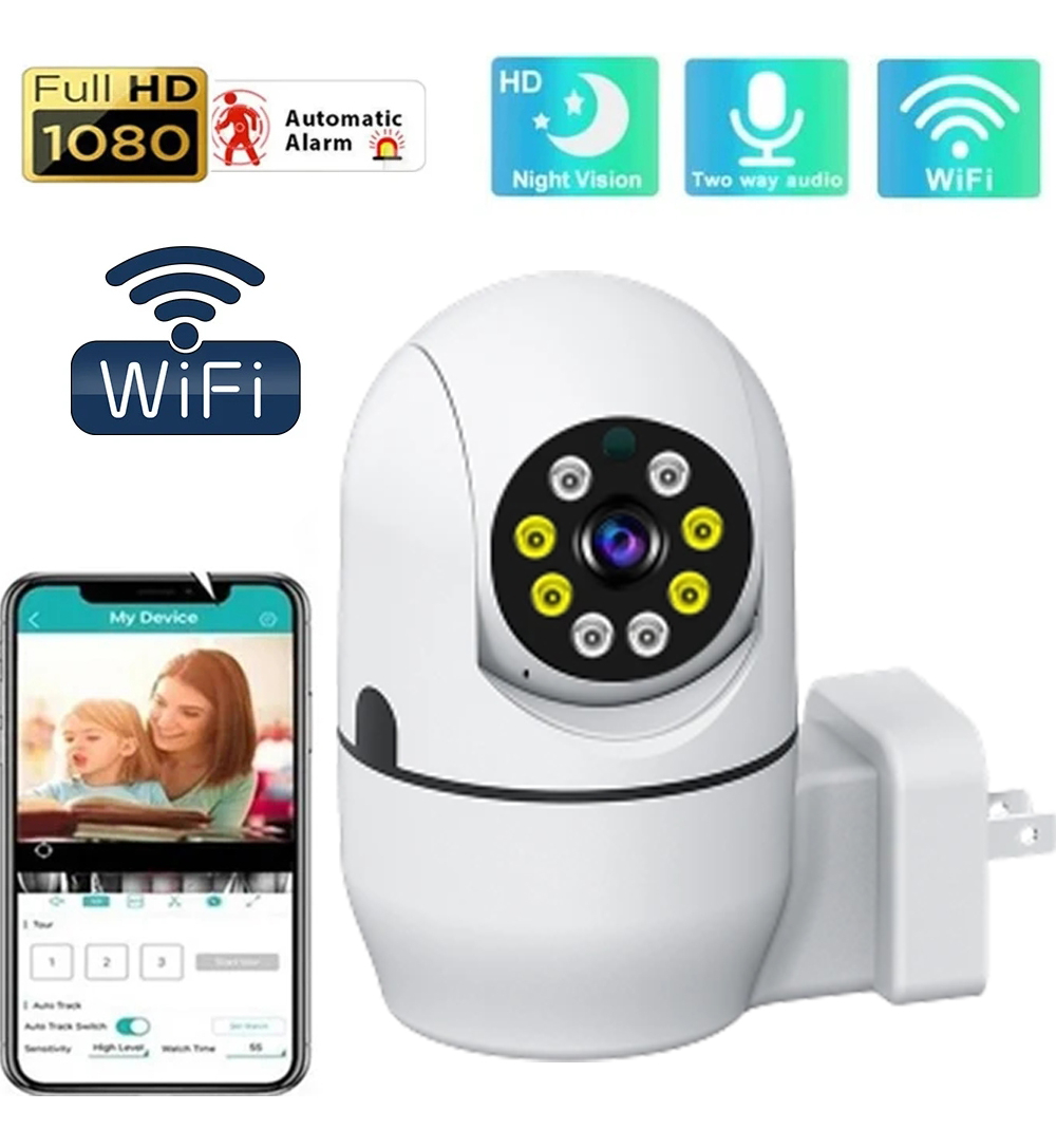 Câmera De Vigilância Wifi, Proteção De Segurança, Câmera Sem