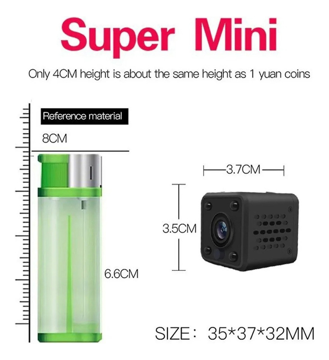 Câmera Espiã Mini Wifi 2k Max App Night Vision Security - Imagem 3