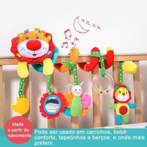 Lazhu Mobile Espiral Berç Carrinho Bebe Mordedor Leão