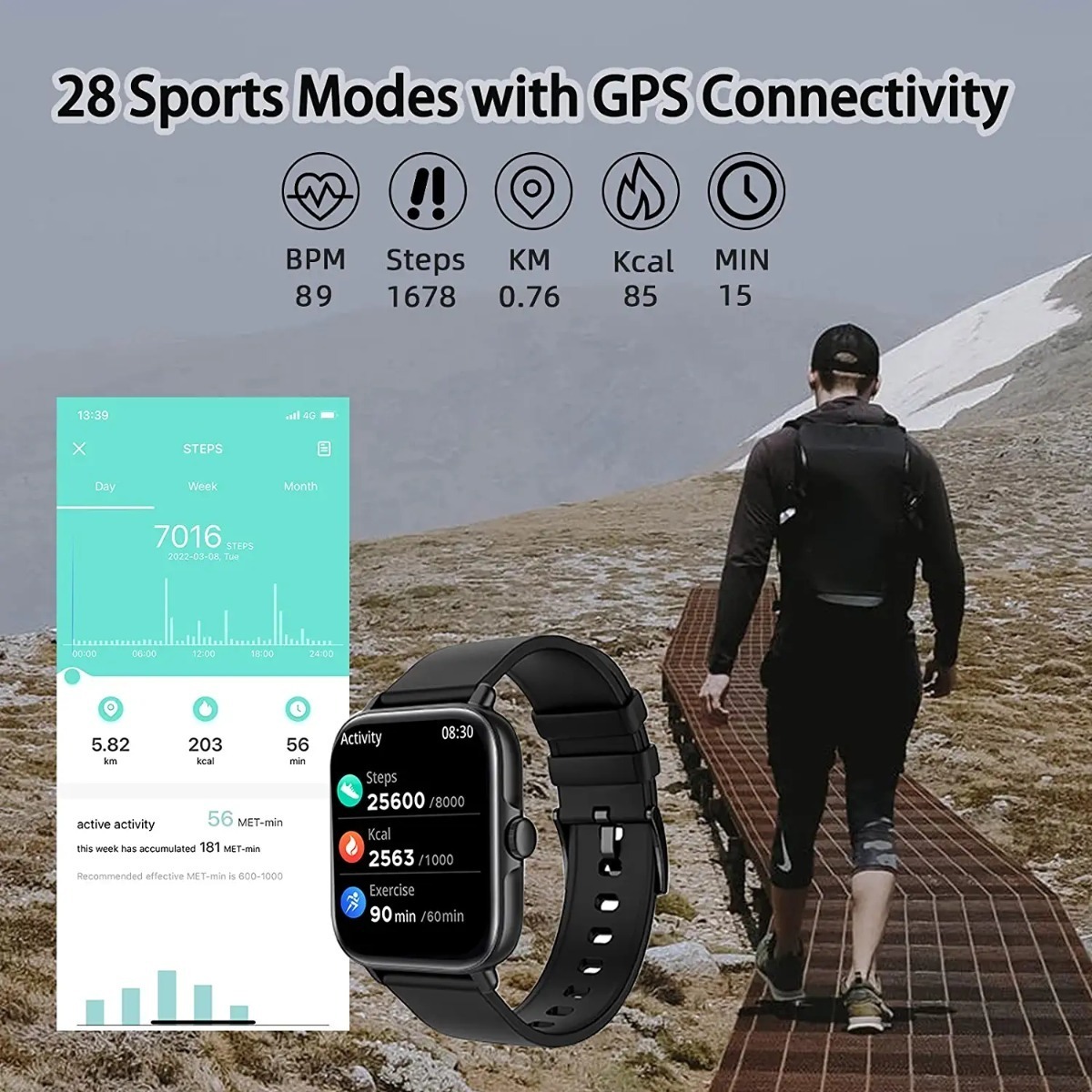 Smartwatch Para Homens E Mulheres (recepção De Cham - Imagem 19