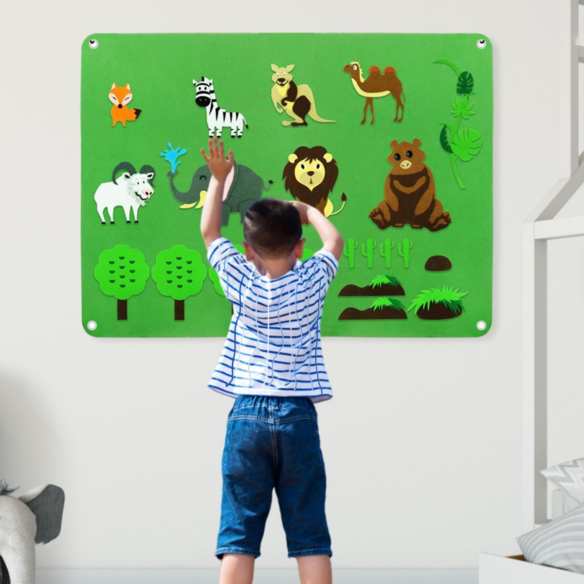 De Tabuleiro De Feltro Montessori Diy Tabuleiros De Feltro - Imagem 32