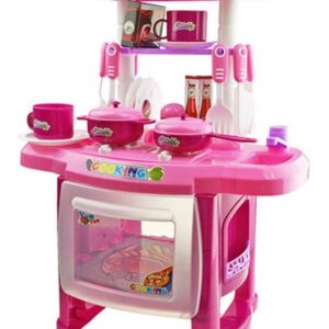 Cozinha Infantil Menina Completa Pia Fogão Forno