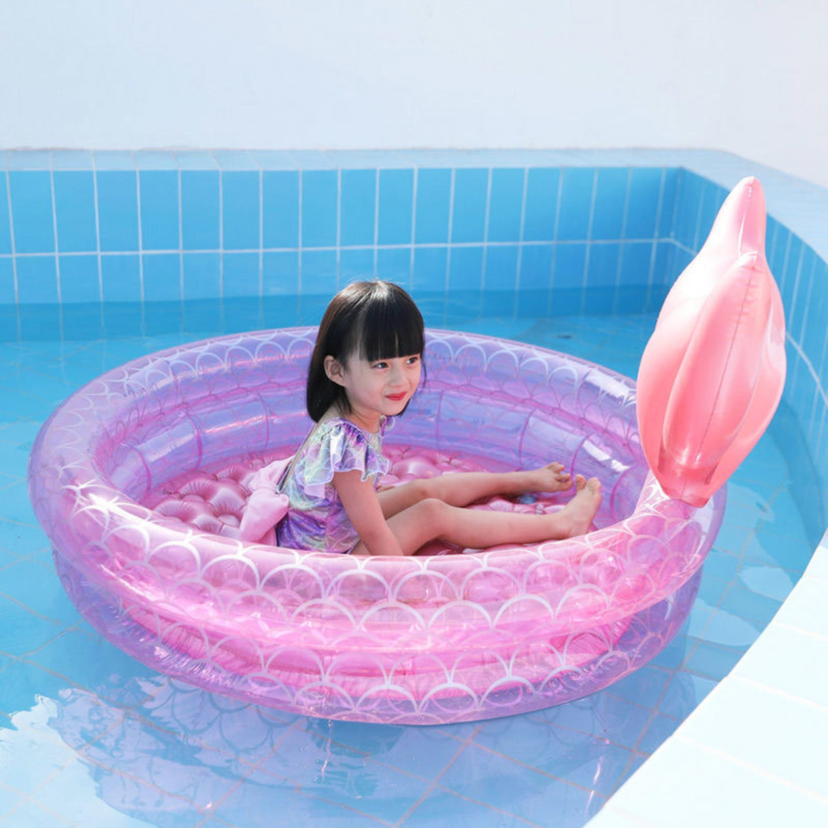 Piscina Doméstica Com Bola De Sereia Para Bebês E 90cm - Imagem 6