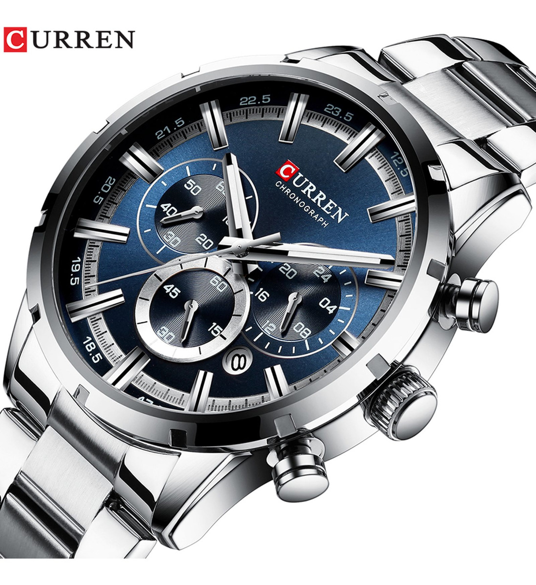 Curren 8355 Luxo Clássico Negócios Quartzo Homens Relógio 3a - Imagem 3