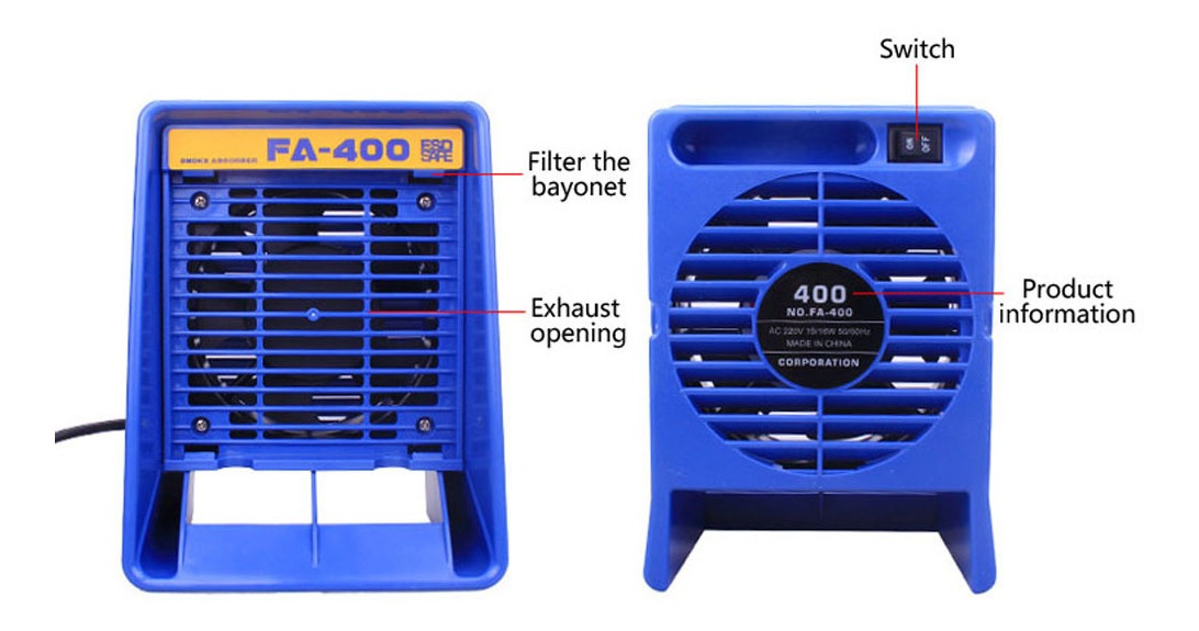 Solda Do Extrator Das Emanações Do Absorvente Do Fumo Do Fer - Imagem 8
