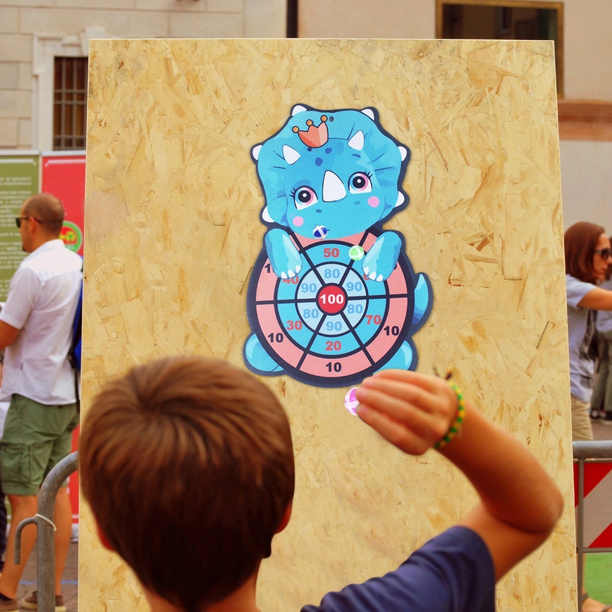 Um Tabuleiro De Dardos Infantil Ao Alvo Sticky Ball Self-adh - Imagem 5