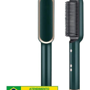 Escova Alisadora 5 Em 1 Sleek Gold Basiqe - Bivolt