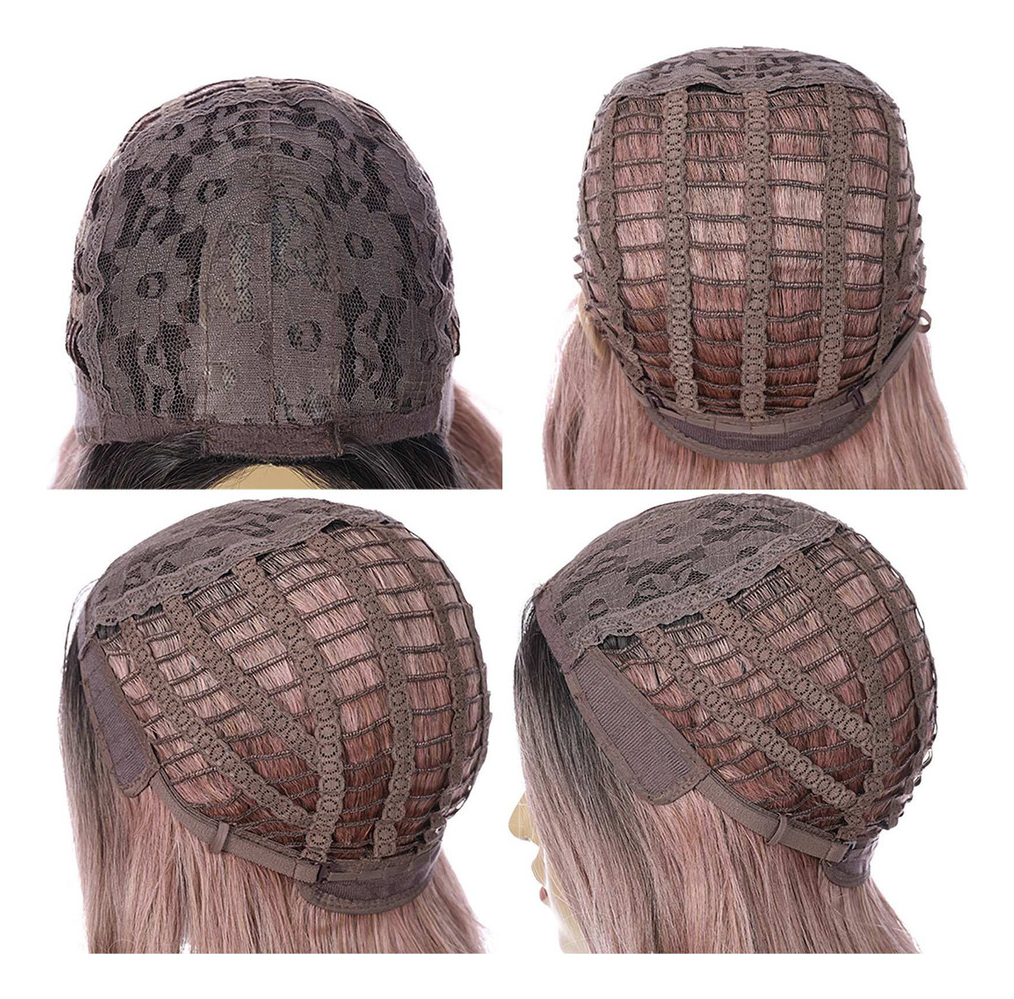 Peruca De Seda De Alta Temperatura De Cabelo Encaracolado Lo - Imagem 4