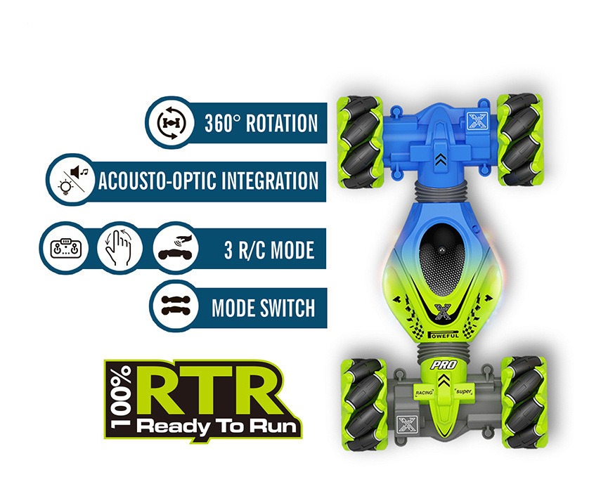 Carro De Brinquedo De Indução Por Gestos Mini Stunt Twist Ca - Imagem 5