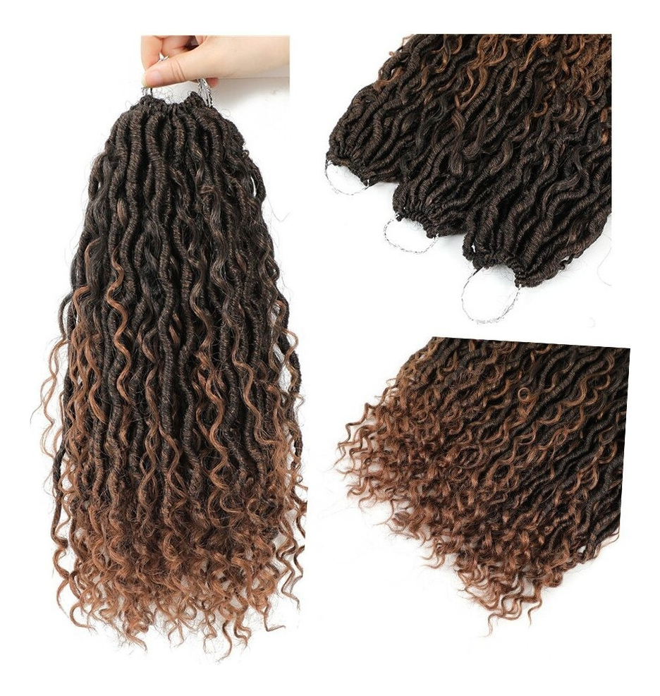 Crochet Cabelo Peruca Tranças Sintéticos Extensão Da Trança - Imagem 3