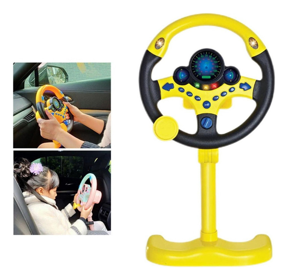 Volante Simulado Para Controle De Direção Infantil Com - Imagem 6