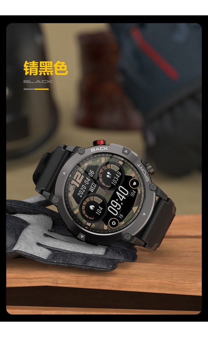 Smartwatch Bluetooth Impermeável Para Esportes Ao A - Imagem 2