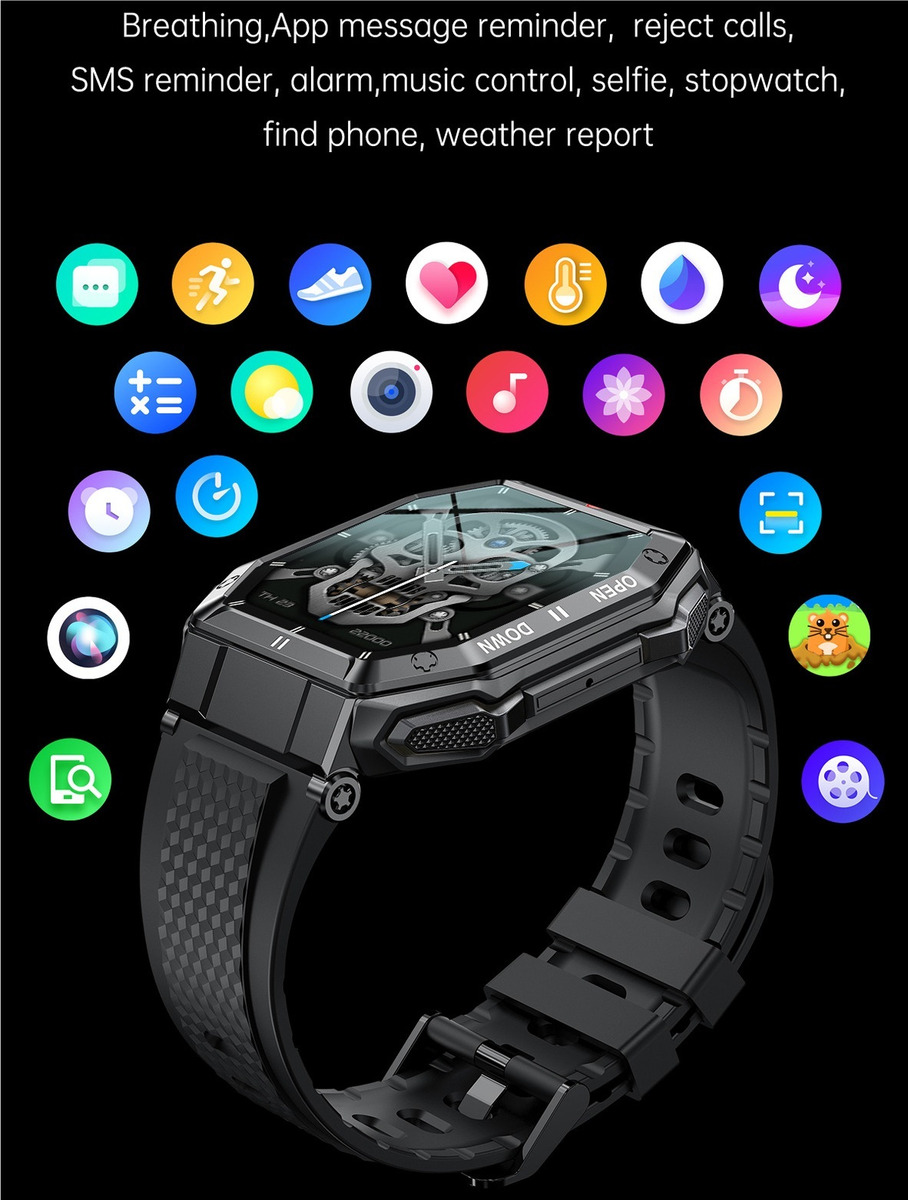 Smartwatch Masculino 1,85 Polegadas 24 Chamadas - Imagem 9
