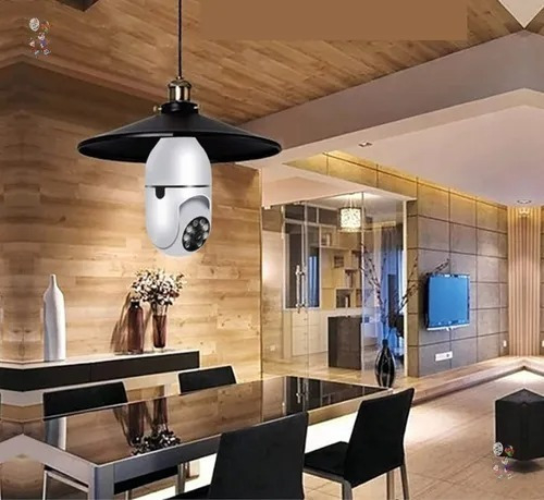 Lampada Camera Ip Segurança Espia Wifi Hd 360 Alarme Casa - Imagem 6