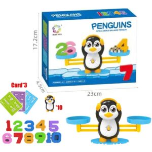 Brinquedo De Matemática Infantil Montessori, Pinguim