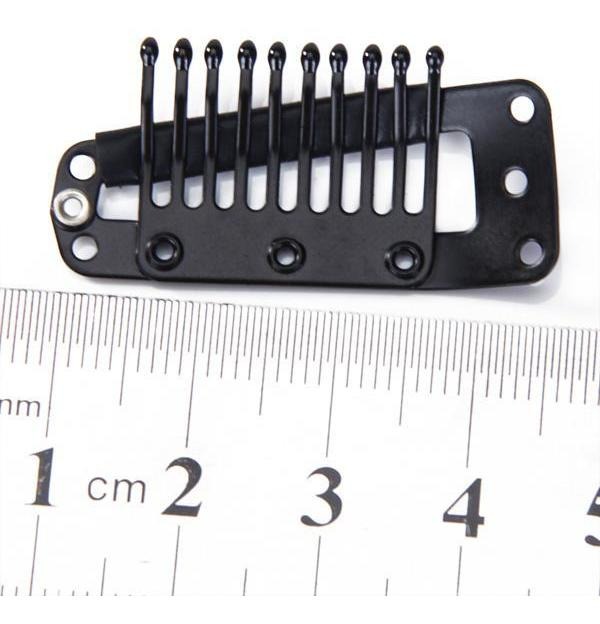 Grampos Pretos 36mm Do Da Pressão De 40 Pces Para A Peruca - Imagem 3