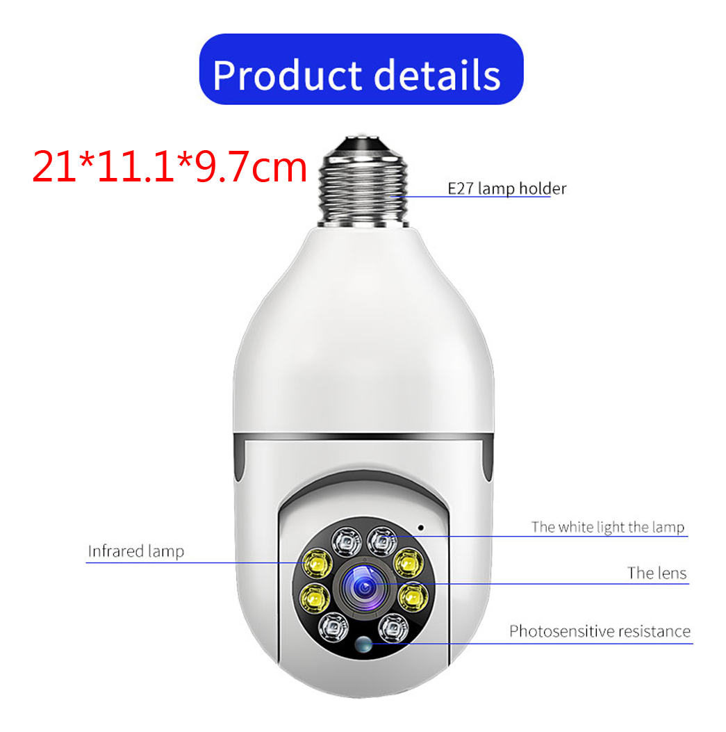 Câmera De Vigilância Wifi Night Vision Cctv Video Camera - Imagem 7