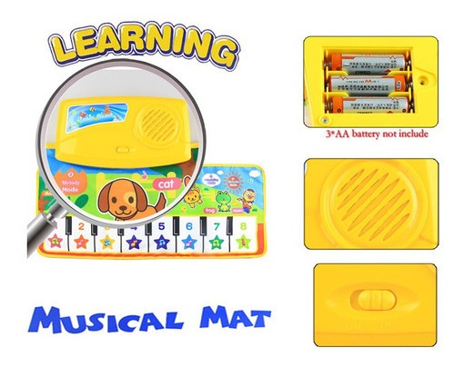 Tapete De Teclado De Pé Para Piano Infantil Imp Musical Floo - Imagem 7