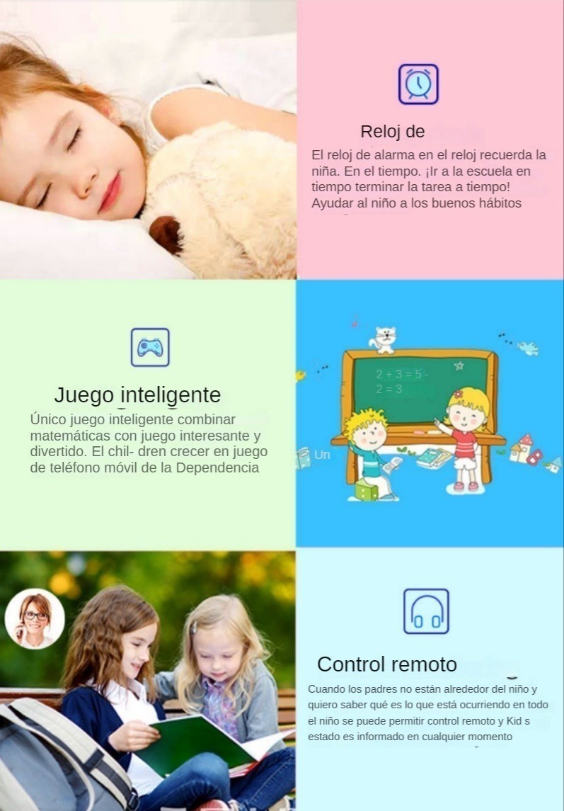 Smartwatch Infantil Com Câmera Rotativa Permeável - Imagem 5