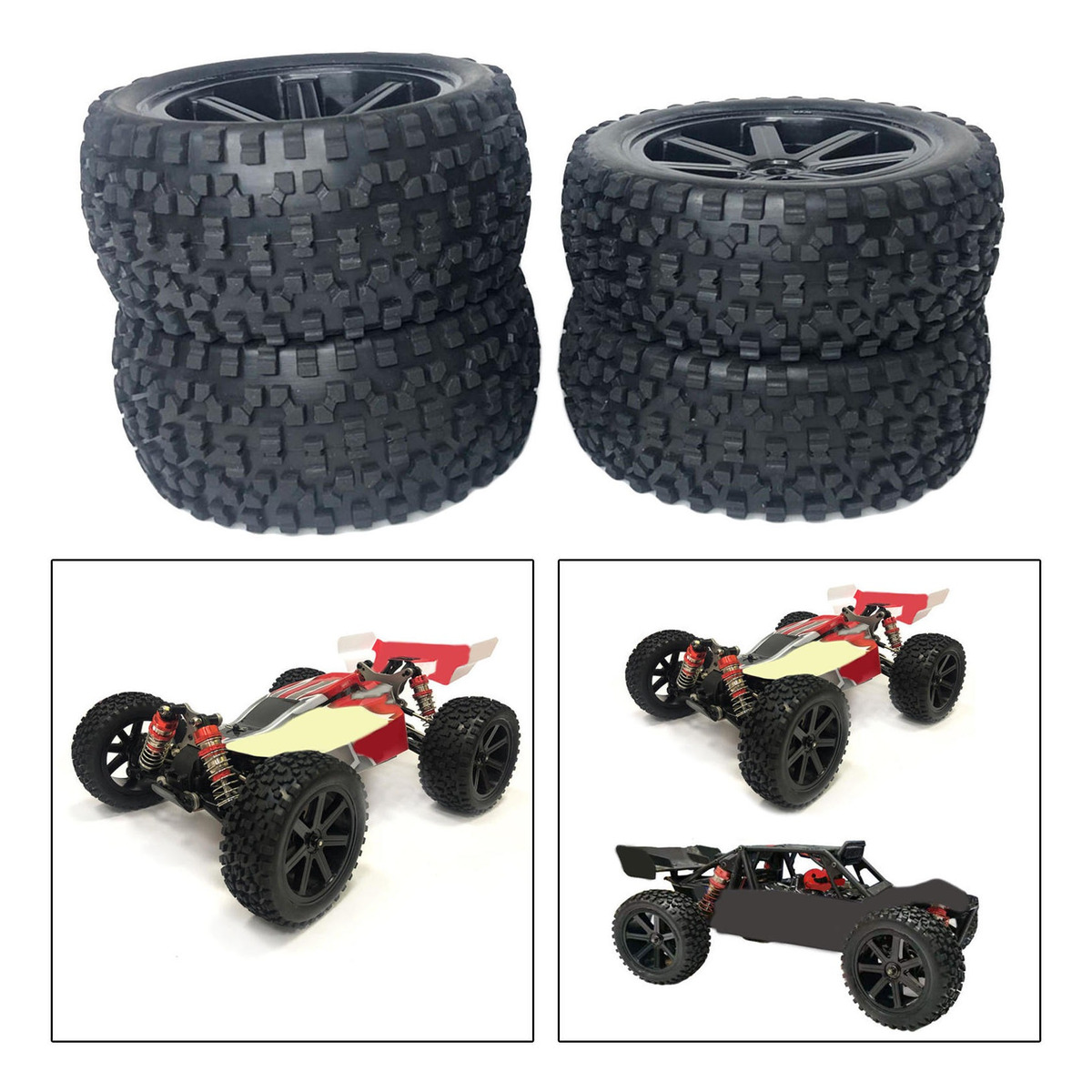 Alargamento Das Traseiras Dianteiras Para Wltoys 144001 1/14 - Imagem 13