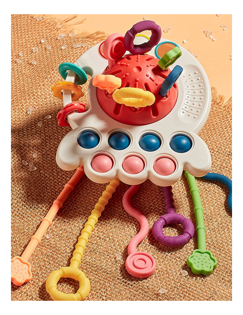 Brinquedo Montessori Sensorial Com Cordão De Mão De Treiname - Imagem 3