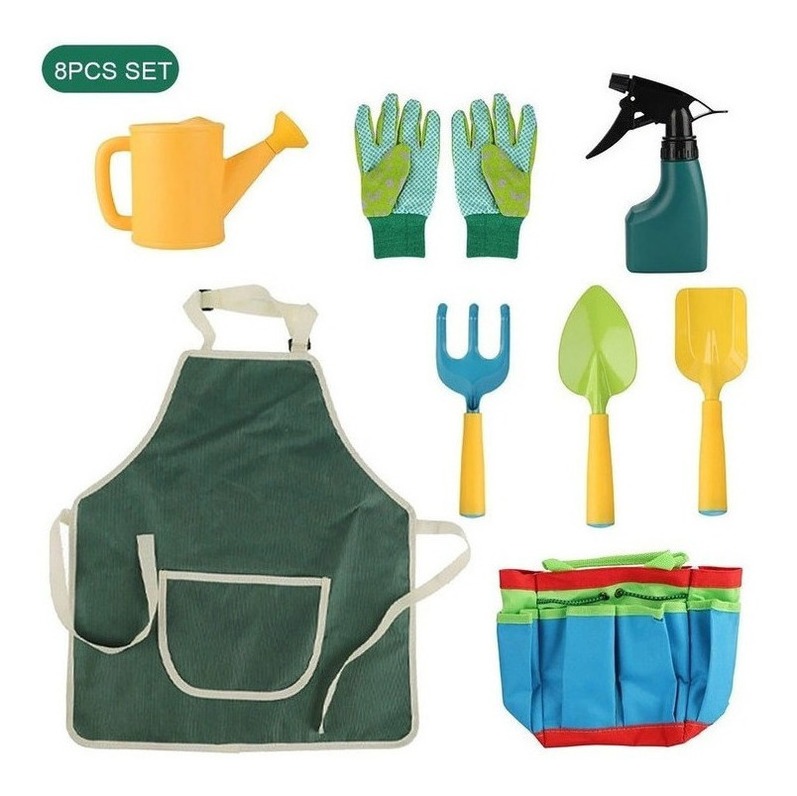 Conjunto De 8 Peças De Ferramentas De Jardinagem Infantil De - Imagem 2