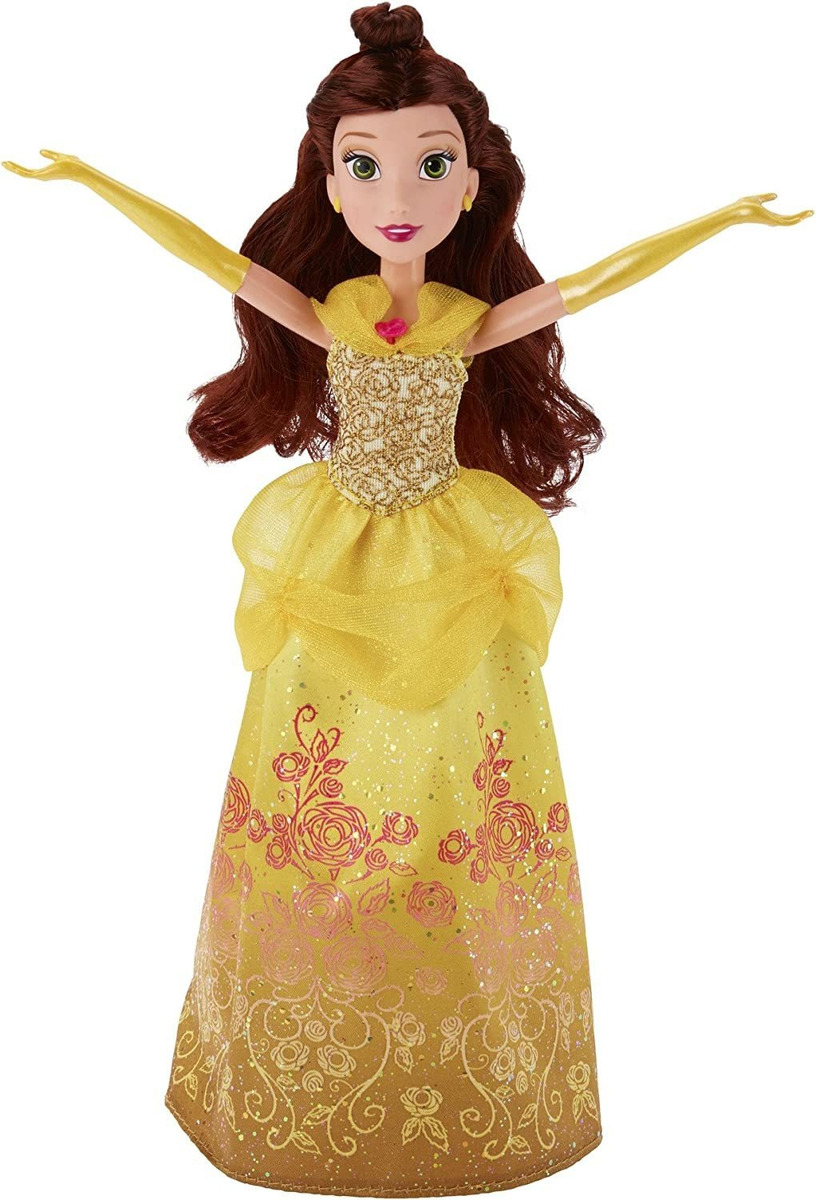 Disney Princess Royal Shimmer Belle Boneca - Imagem 6