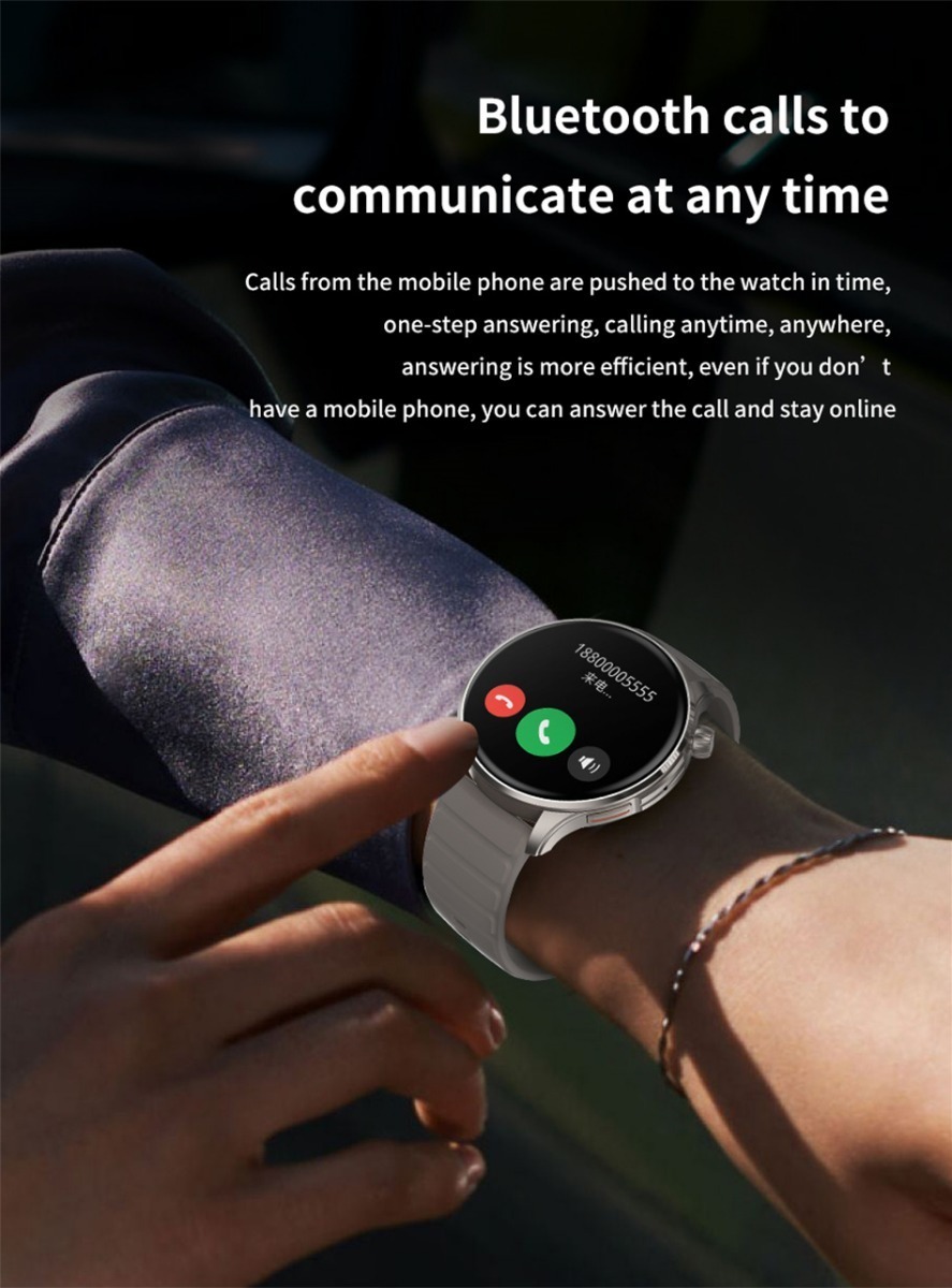 Chamada Bluetooth De Tela Grande Smartwatch Men 1.43 Amoled - Imagem 14