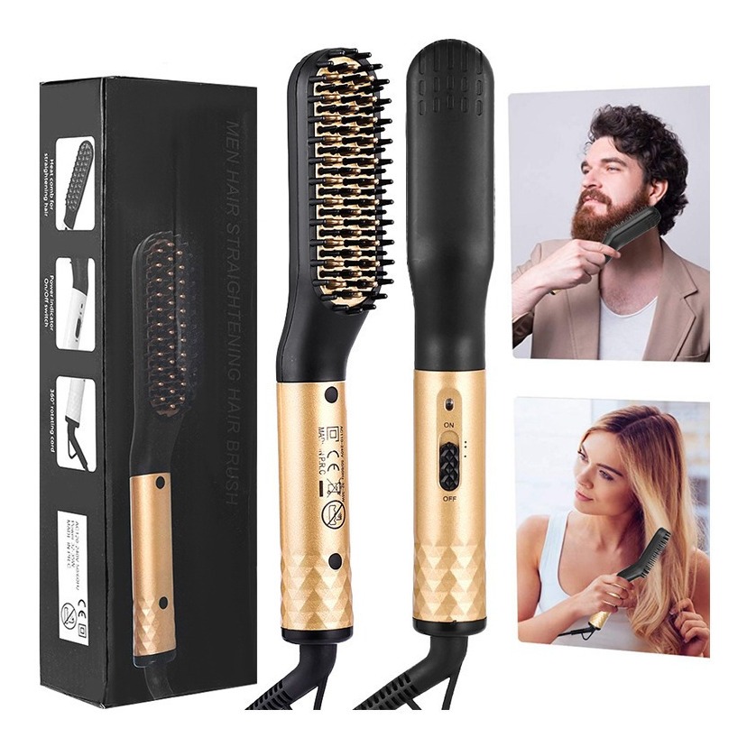 Alisador De Barba Masculino, Escova De Alisamento Profissão - Imagem 5