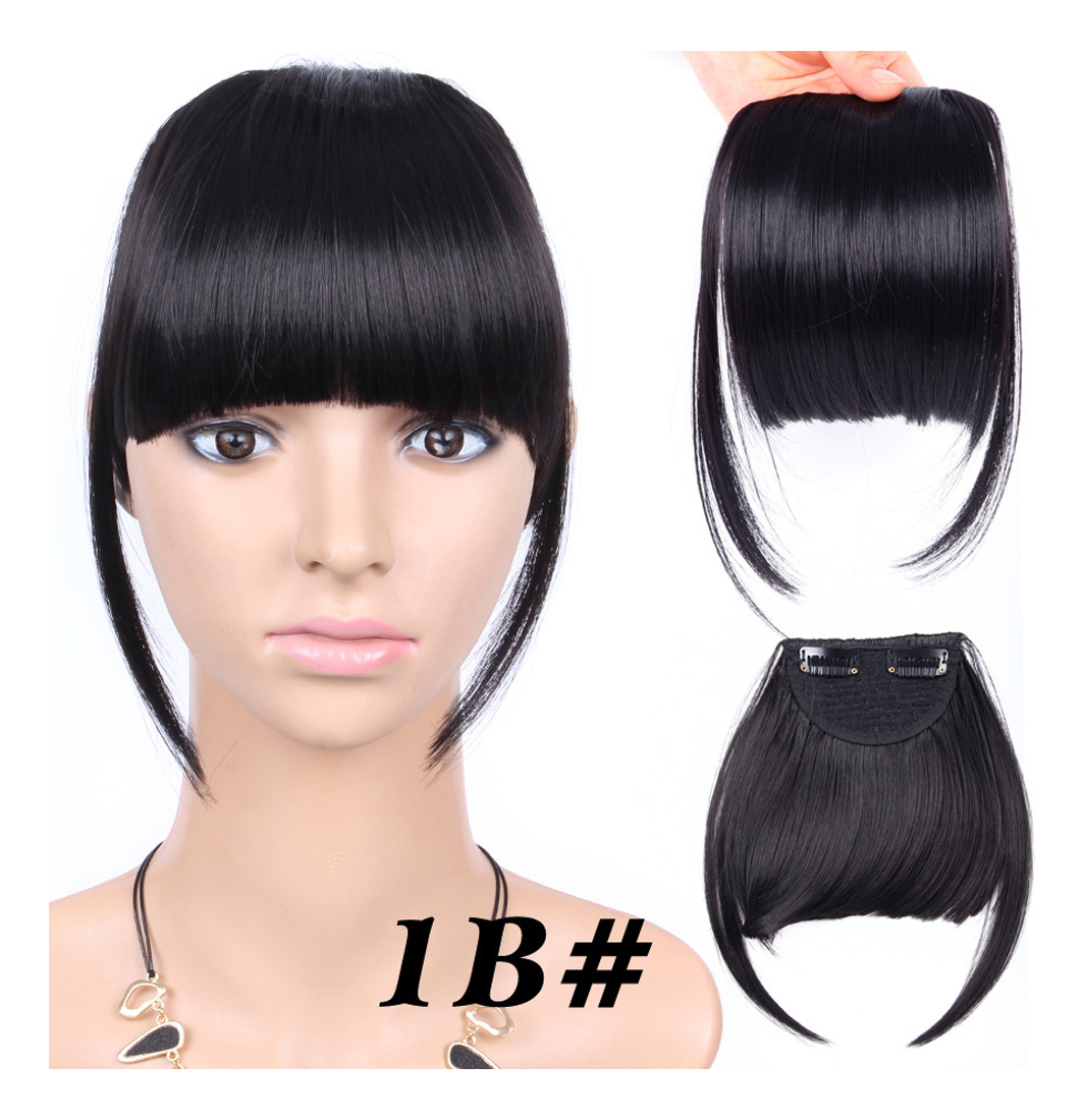 Peruca French Air Bangs, Cabelo Falso Invisível, Natural, Me - Imagem 2